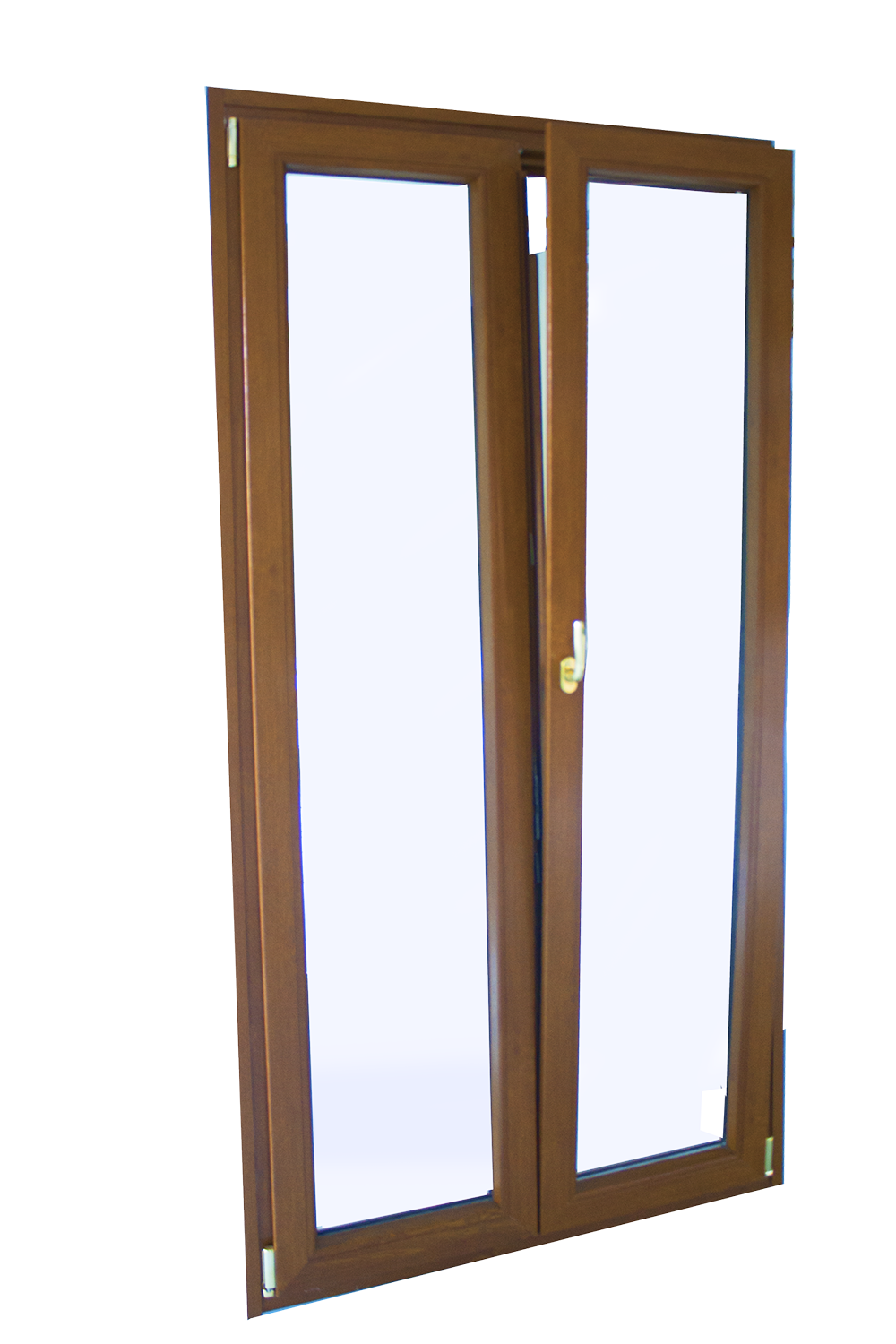porta finestra in legno pvc rivestito effetto legno