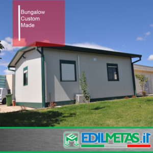 Bungalow Prefabricated house with steel and metal frames